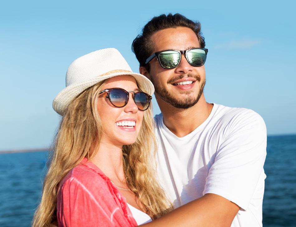 couple showing their good teeth
